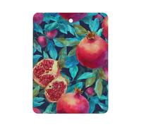 Watercolor Pomegranates Car Air Freshener Aromatherapy Tablet Hanging Decor for Rearview Mirror Dorm