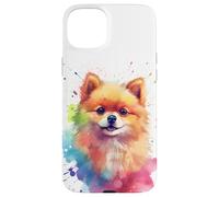 Watercolor Pomeranian Case for iPhone 15 Plus