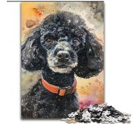 Watercolor Poodle Jigsaws 1000 Pieces for Adults, Challenging Game And Family Play Birthday Present, Gifts, Wall Art (50x75cm)