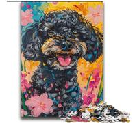 Watercolor Poodle Jigsaws Puzzles 2000 Pieces for Adults Gifts, Challenging Game Toys Wall Decoration Unique Birthday And Xmas Gifts (70x100cm)