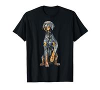 Watercolor Portrait Doberman Pinscher For Dog Owners T-Shirt