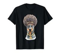 Watercolor Portrait Doberman Pinscher For Dog Owners T-Shirt