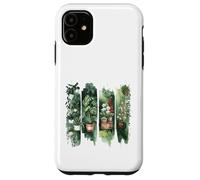 Watercolor Potted Houseplants Botanical Art Case for iPhone 11