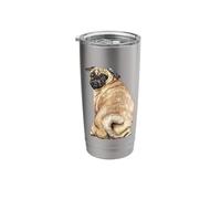 Watercolor Pug Stainless Steel Insulated Tumbler