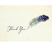 Watercolor Quill Thank You Notes (Stationery, Note Cards, Boxed Cards)