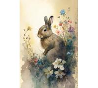 Watercolor Rabbit Jigsaw Puzzle Suitable for All Groups of People Creative Fun Jigsaw Traditional Puzzles Perfect for Family Nights Game_1000pcs