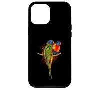 Watercolor Rainbow Lorikeet Parrots Painting Art Case for iPhone 12 Pro Max