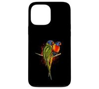 Watercolor Rainbow Lorikeet Parrots Painting Art Case for iPhone 13 Pro Max
