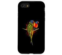 Watercolor Rainbow Lorikeet Parrots Painting Art Case for iPhone SE (2020) / 7 / 8