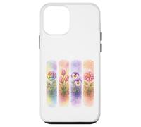 Watercolor Rainbow Rose Tulip Pansy Dahlia Blooms Case for iPhone 12 mini