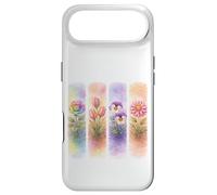 Watercolor Rainbow Rose Tulip Pansy Dahlia Blooms Case for iPhone Air