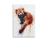 Watercolor Red Panda Wall Art, Artistic Decor, Living Room Poster Artistic Wall Mural Modern Hanging Decor Poster08x12inch(20x30cm)