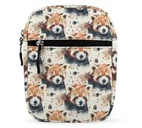 Watercolor Red Pandas Funny Crossbody Bags Portable Sling Shoulder Bag