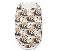 Watercolor Red Pandas Novelty Dog Shirt Soft Cozy Pet Vest Sweatshirt Tank Tops Sweater