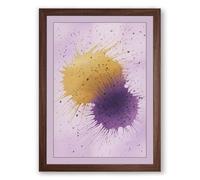 Watercolor Reverie Abstract Framed Wall Art Print A2 (59.4×42cm) Walnut, Wall Decor for Living Room, Bedroom, Office & Home, Ready to Hang, Art Gift