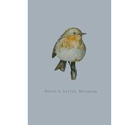 Watercolor Robin Notebook - blue: Perfect Gift for Bird Lovers, Sketching, and Journaling (Little Robin Collection)