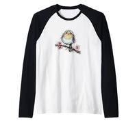 Watercolor Robin Raglan Baseball Tee