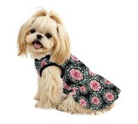 Watercolor Rose Mandalas Dog Dress for Small to Medium Puppy