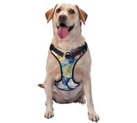 Watercolor Running Horse Printed,Pet Harness,Adjustable Reflective Dog Harness,Pet Leash Vest,XL