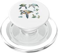 Watercolor Sea Turtle Ocean Marine Life PopSockets PopGrip for MagSafe