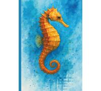 Watercolor Seahorse Composition Notebook: Ocean-Inspired Journal for Students Teens Kids and Marine Enthusiasts to Record Notes Creative Thoughts and Daily Writing