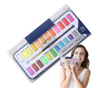 Watercolor Set - Adult Painting Kit, Portable Travel Supplies, Artistic Style, Creative Drawing Function, Top Performance Studio Gear, Medium White Finish Kids Teens Activity