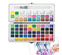 Watercolor Set Watercolor Painting Set - Travel Painting Set with Pen Palette and Water Brushes,Portable Travel Watercolor Kit Art Supplies for Artists,