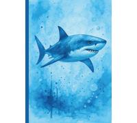 Watercolor Shark Composition Notebook: Ocean-Themed Journal for Students Teens Kids and Marine Life Lovers to Capture Notes Creative Ideas and Daily Reflections