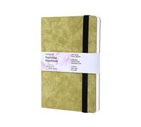 Watercolor Sketchbook, 19x13 CM, 300 GSM, 100% Cotton, Cold Press, Acid Free, 24 Sheets, 48 Pages, Watercolor Journal for Use As Travel Sketch Book and Mixed Media Pad On The Go.