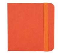 Watercolor Sketchbook Portable Pocket Mini 30 Sheet Fine Grain Watercolor Painting Paper for Artists Travelers Sketching On The Go 10 X 10cm (Orange)