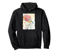 Watercolor Songbird - Whimsical Nature Graphic Pullover Hoodie