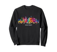 Watercolor Souvenir sky line Gold Coast Australia Sweatshirt