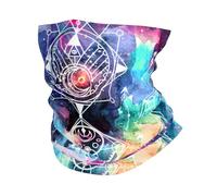 Watercolor Space Sacred Geometry Beautiful Bandana 26X30Cm Washable Balaclava Non-Slip Face Cover For Sports Men Outdoor