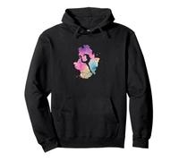 Watercolor Splash Dance Silhouette Pullover Hoodie