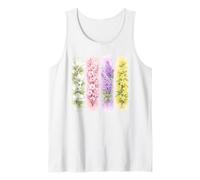 Watercolor Spring Floral Botanical Blossom Art Tank Top