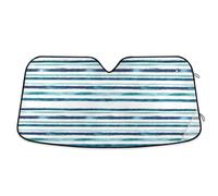 Watercolor Stripes Windshield Sun Shade Foldable Foldable heatshield Autos para sol para Ventana de casa