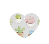 Watercolor Succulent Pattern Print 4Pcs Lavender Scent Hanging Lightweight Car Scent for Car Bedroom Wardrobe Bathroom