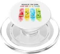 Watercolor Summer Drinks One Sip At A Time PopSockets PopGrip for MagSafe