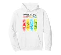 Watercolor Summer Drinks One Sip At A Time Pullover Hoodie