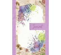 Watercolor Symphony Junk Journal Pages - 6x9 Artistic Musical Scrapbooking Paper - 100 Decorative Writing Sheets with Violin, Piano Keys, Music Notes and Floral Ephemera
