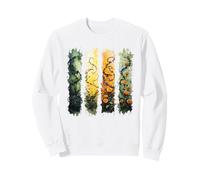 Watercolor Thorns Marigold Wild Botanical Design Sweatshirt