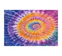 Watercolor Tie Dye Pattern Placemats Set of 1 for Dining Table Washable Non Slip Placemat for Christmas Holiday Birthday Party Table