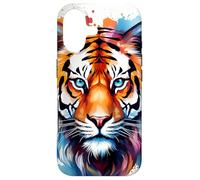 Watercolor Tiger Face Design Wild Animal Big Cat Tiger Case for iPhone 17