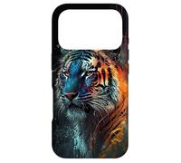 Watercolor Tiger Face Design Wild Animal Big Cat Tiger Case for iPhone 17 Pro