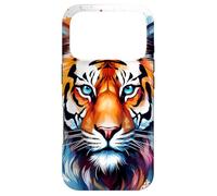 Watercolor Tiger Face Design Wild Animal Big Cat Tiger Case for iPhone 17 Pro
