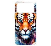 Watercolor Tiger Face Design Wild Animal Big Cat Tiger Case for iPhone 17 Pro Max