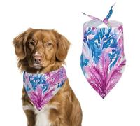 Watercolor Tropical Plants Floral Trees Pet Bandana Dogs Triangle Scarf Cats Handkerchief Puppy Costume