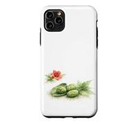 Watercolor Trumpet Vine and Pine Cones Case for iPhone 11 Pro Max