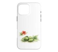 Watercolor Trumpet Vine and Pine Cones Case for iPhone 16 Pro Max