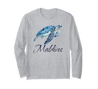 Watercolor Turtle Maldives Long Sleeve T-Shirt